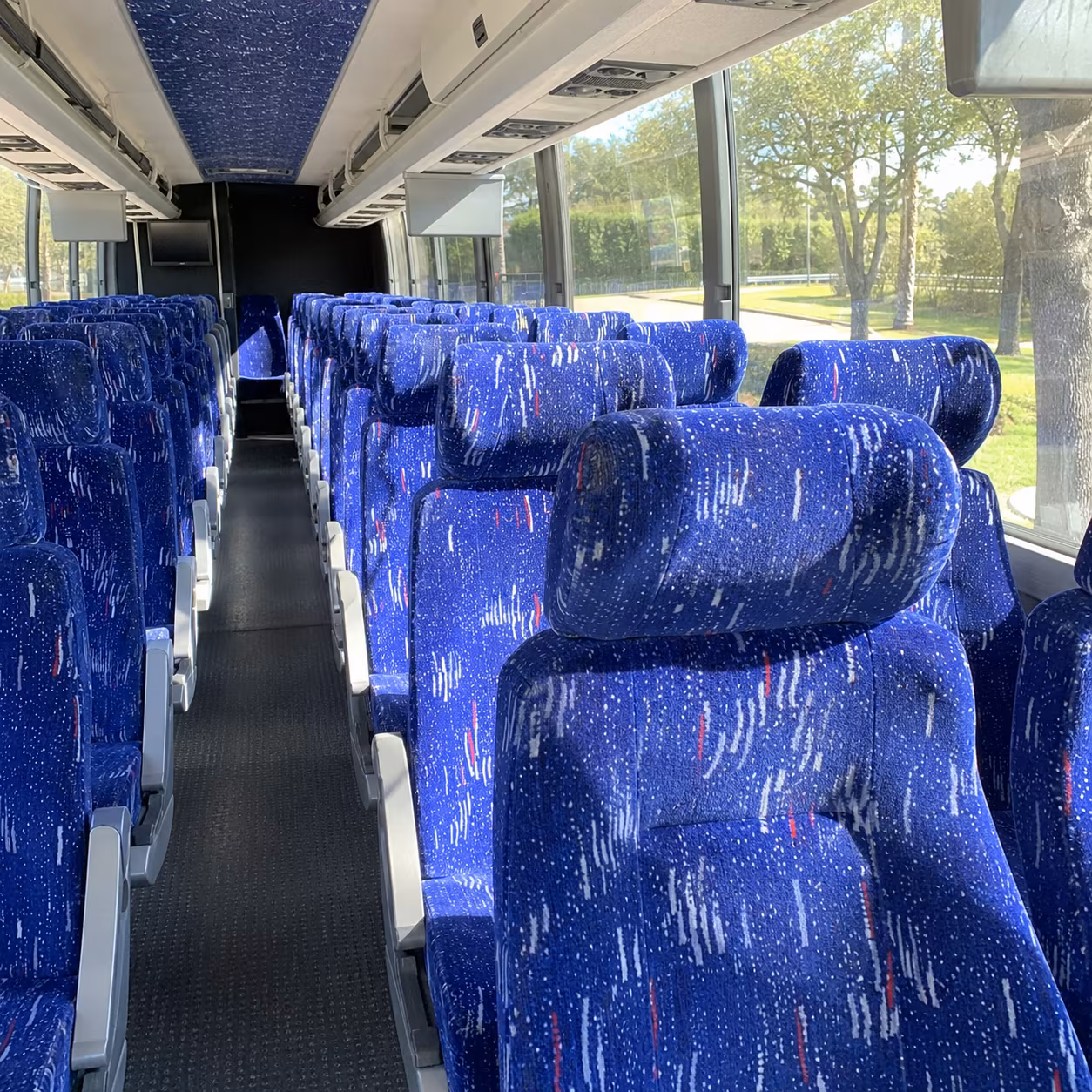 high point sporting event transportation onboard seating